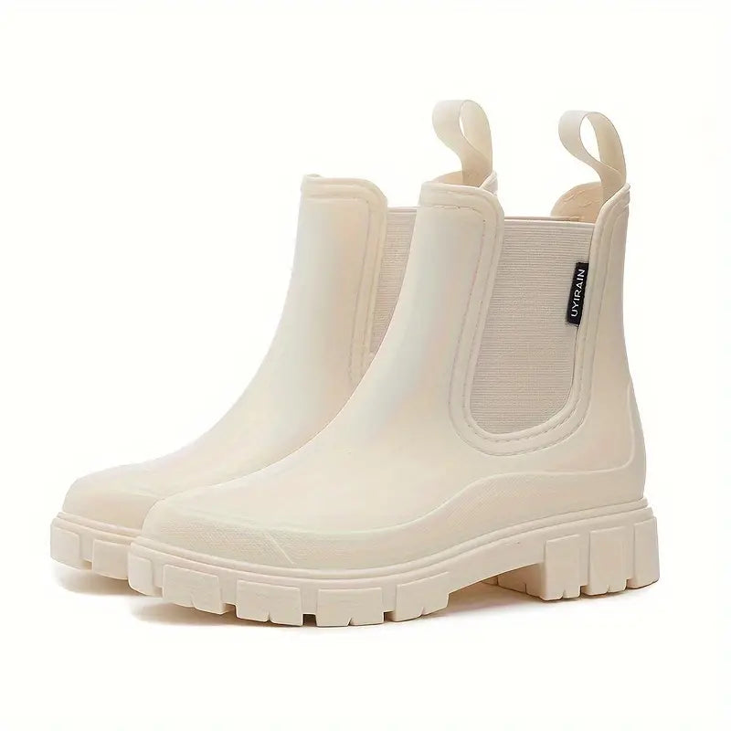 Waterproof Chelsea Boots Chunky Platform Sole Design - Product example