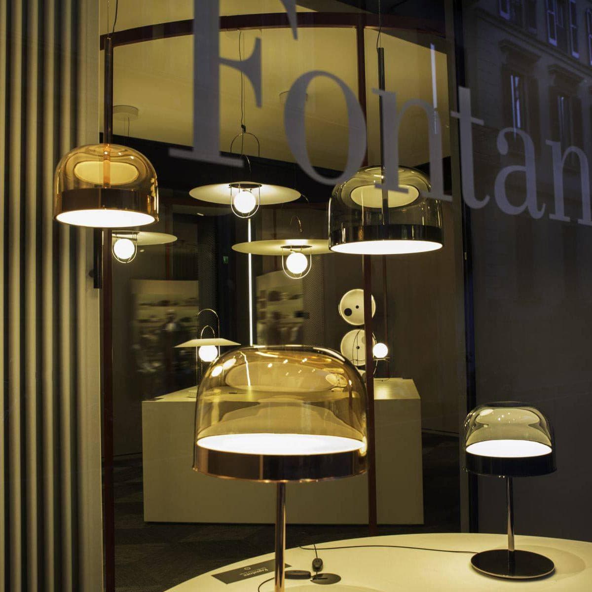Modern LED Table Lamp Glass Dome with Copper Finish - Product detail 11