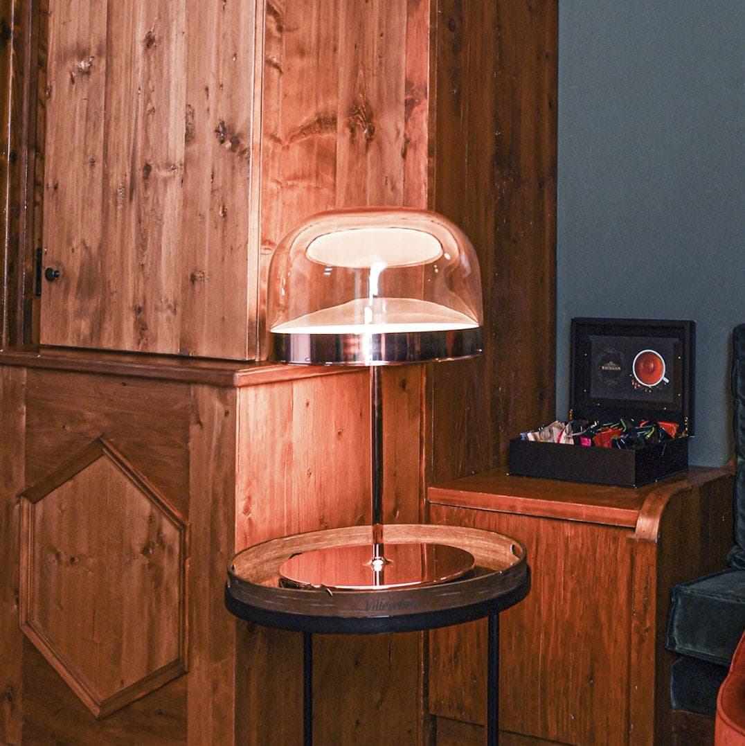 Modern LED Table Lamp Glass Dome with Copper Finish - Product detail 19