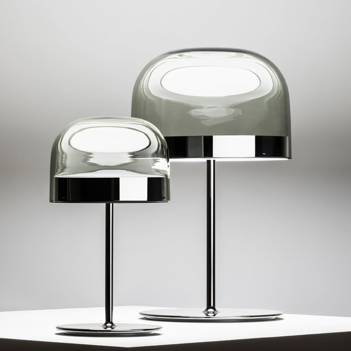 Modern LED Table Lamp Glass Dome with Copper Finish - Product detail 21