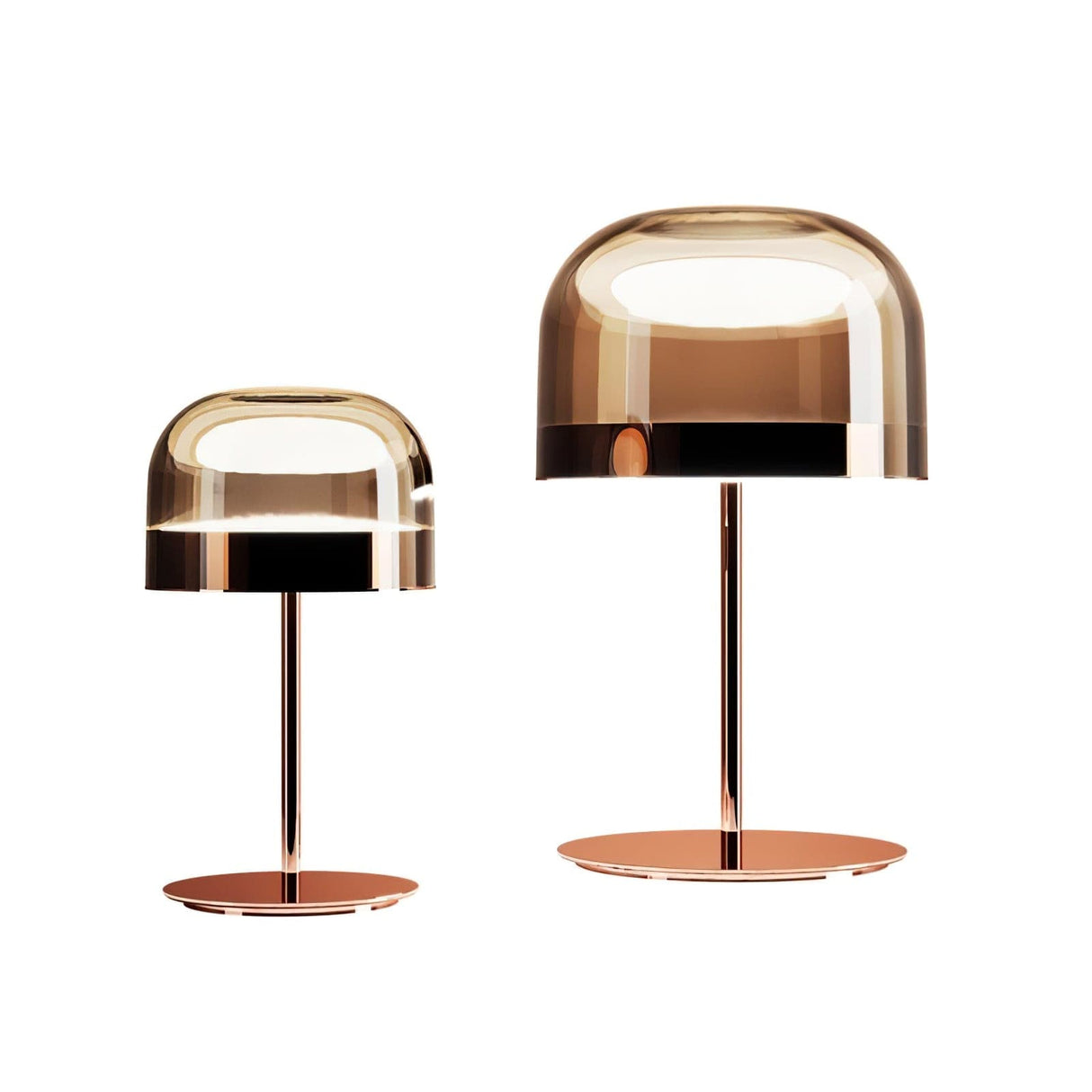 Modern LED Table Lamp Glass Dome with Copper Finish - Product detail 25