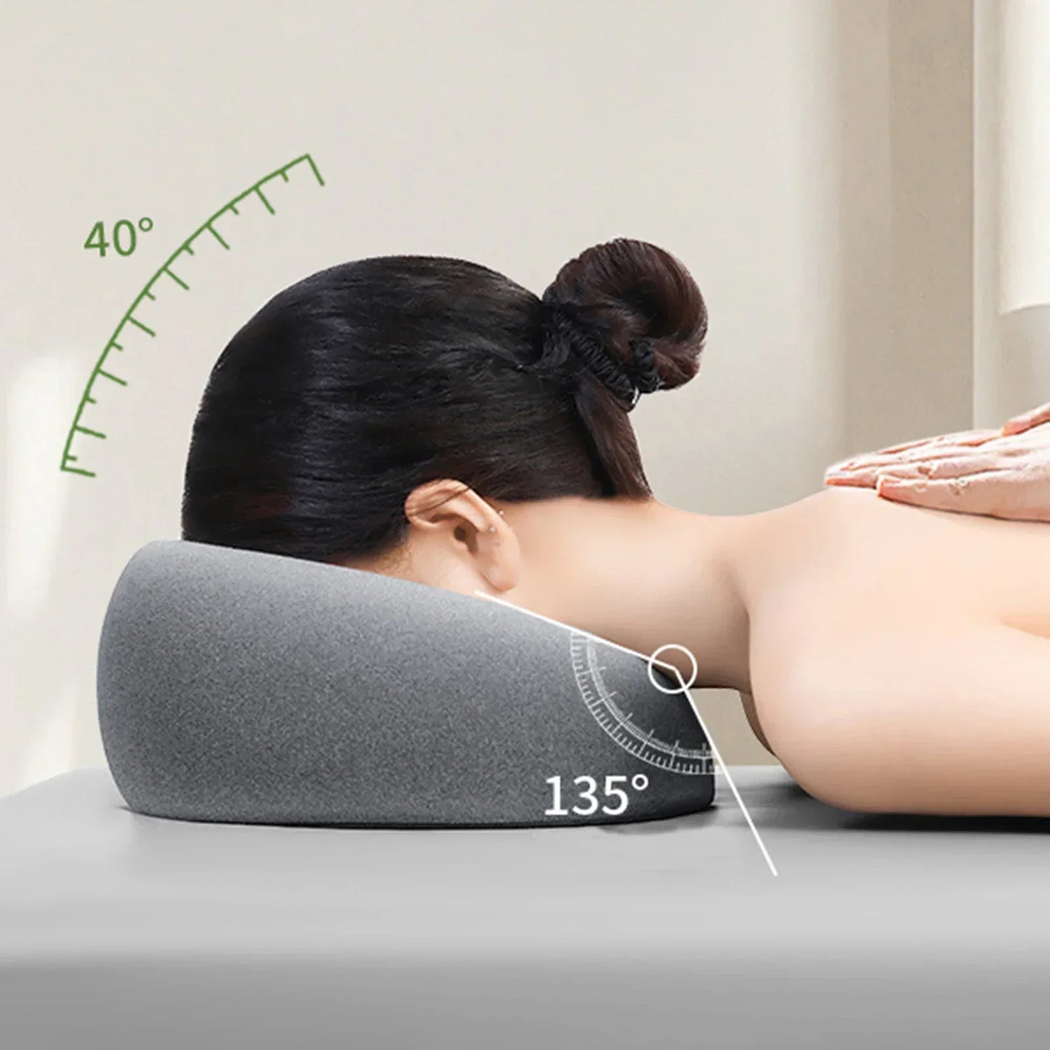 Ergonomic Face Rest Pillow  Memory Foam Salon Support - Product detail 7