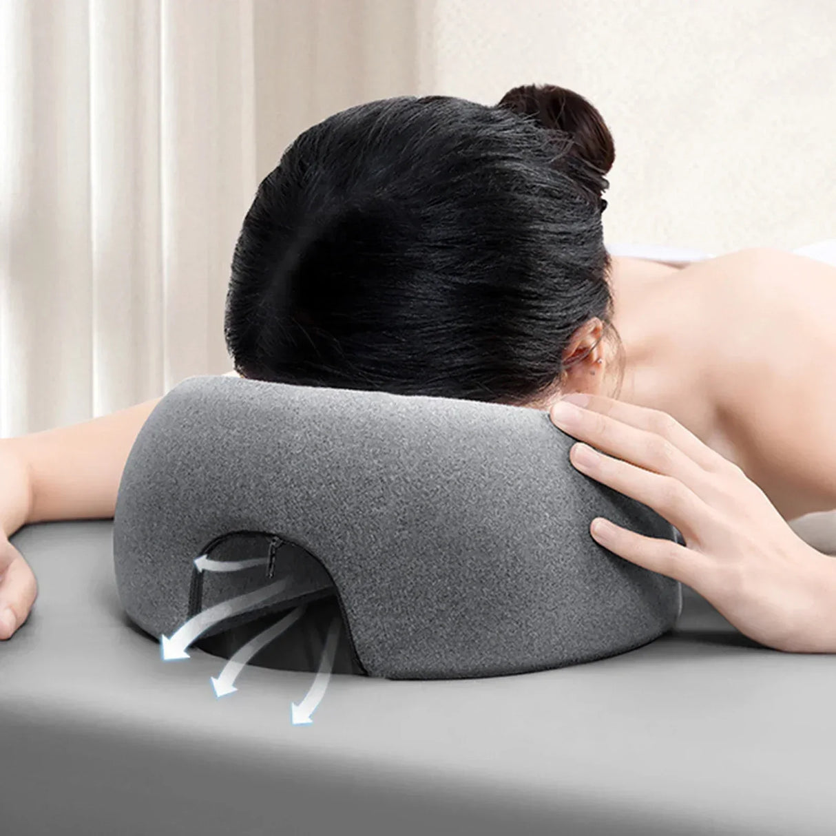 Ergonomic Face Rest Pillow  Memory Foam Salon Support - Product detail 5