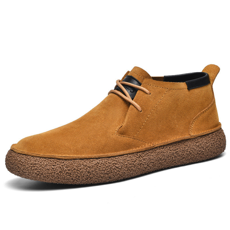 Casual Suede Chukka Boots Textured Crepe Sole Design - Product detail 6