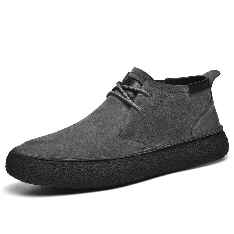 Casual Suede Chukka Boots Textured Crepe Sole Design - Product detail 7