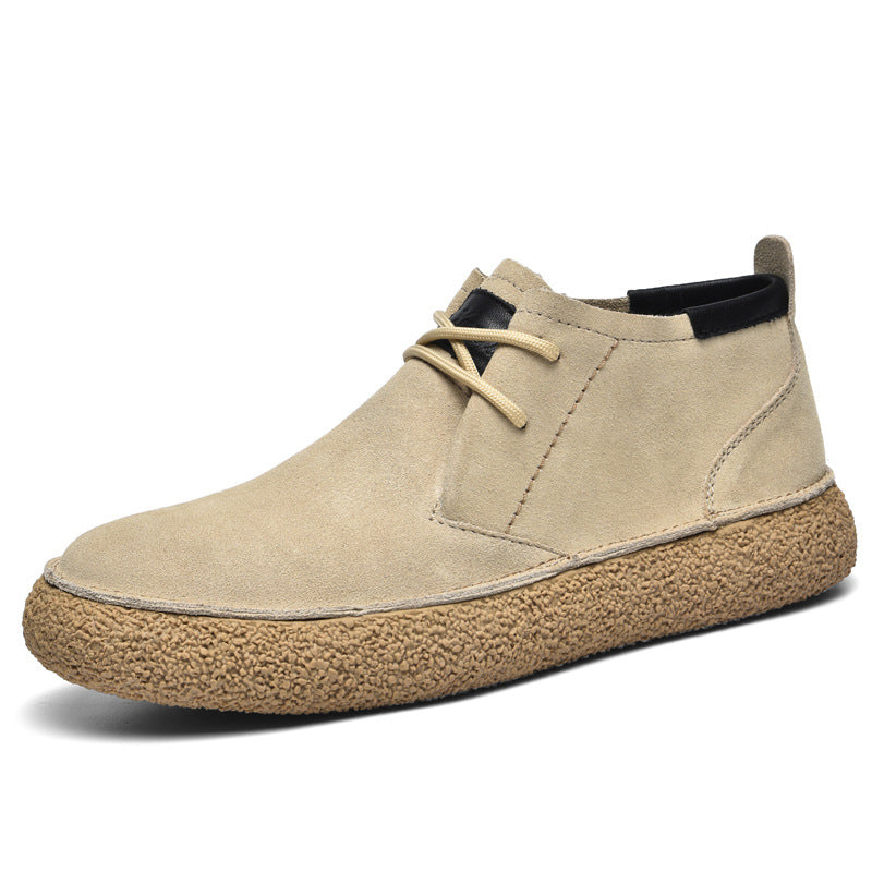 Casual Suede Chukka Boots Textured Crepe Sole Design - Product detail 8
