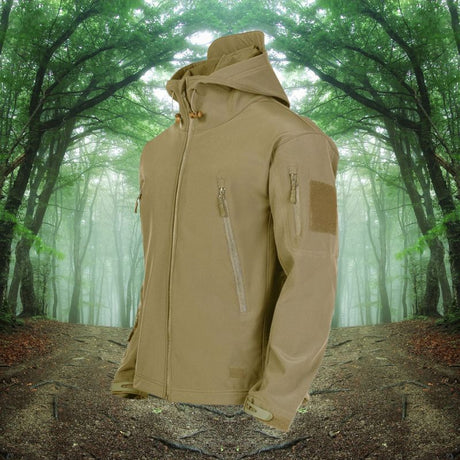 Tactical Outdoor Jacket  Weather Resistant Softshell Design - Product showcase