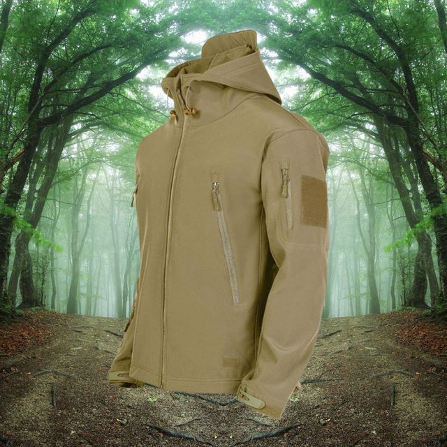Tactical Outdoor Jacket  Weather Resistant Softshell Design - Product showcase