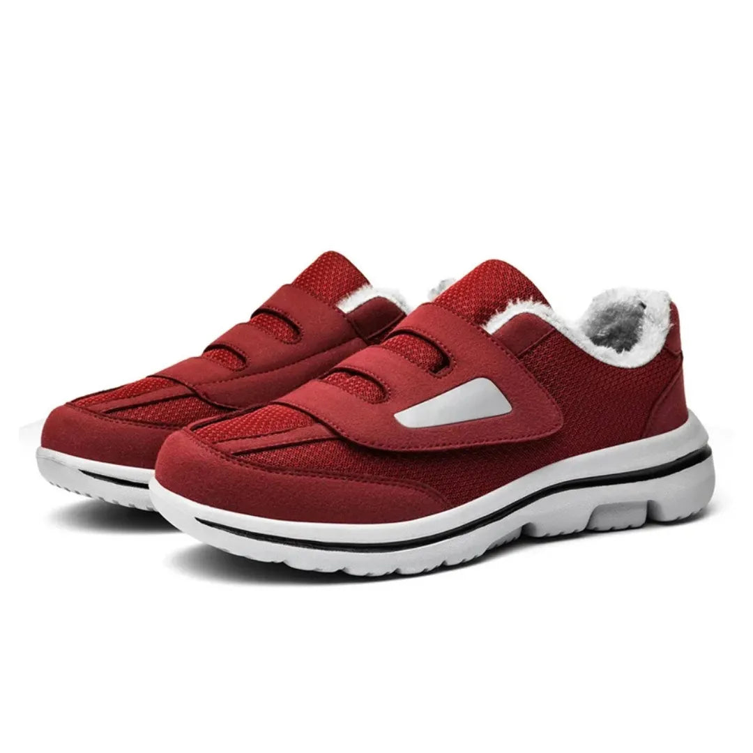 Womens Orthopedic Winter Shoes Soft Fleece Lined Velcro Closure - Product showcase