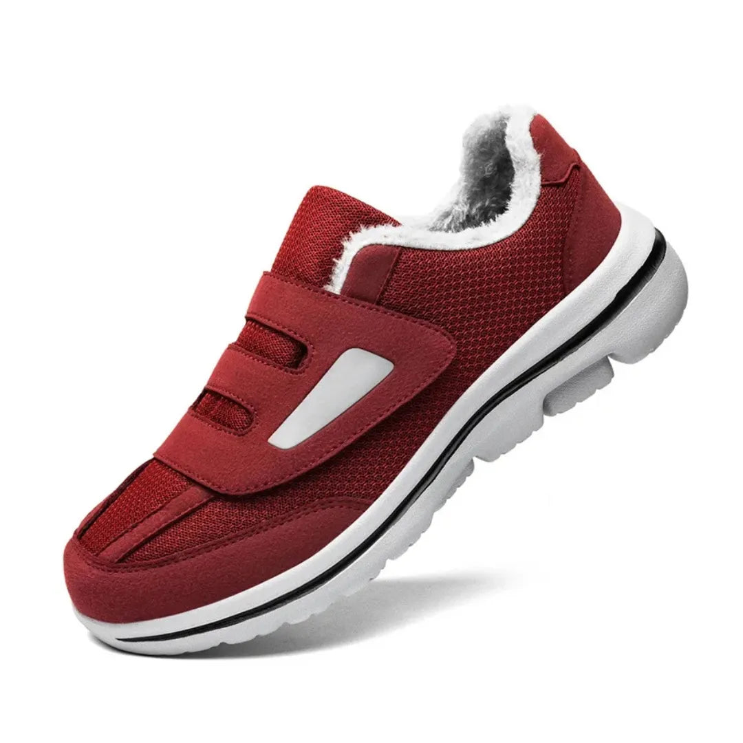 Womens Orthopedic Winter Shoes Soft Fleece Lined Velcro Closure - Detailed view