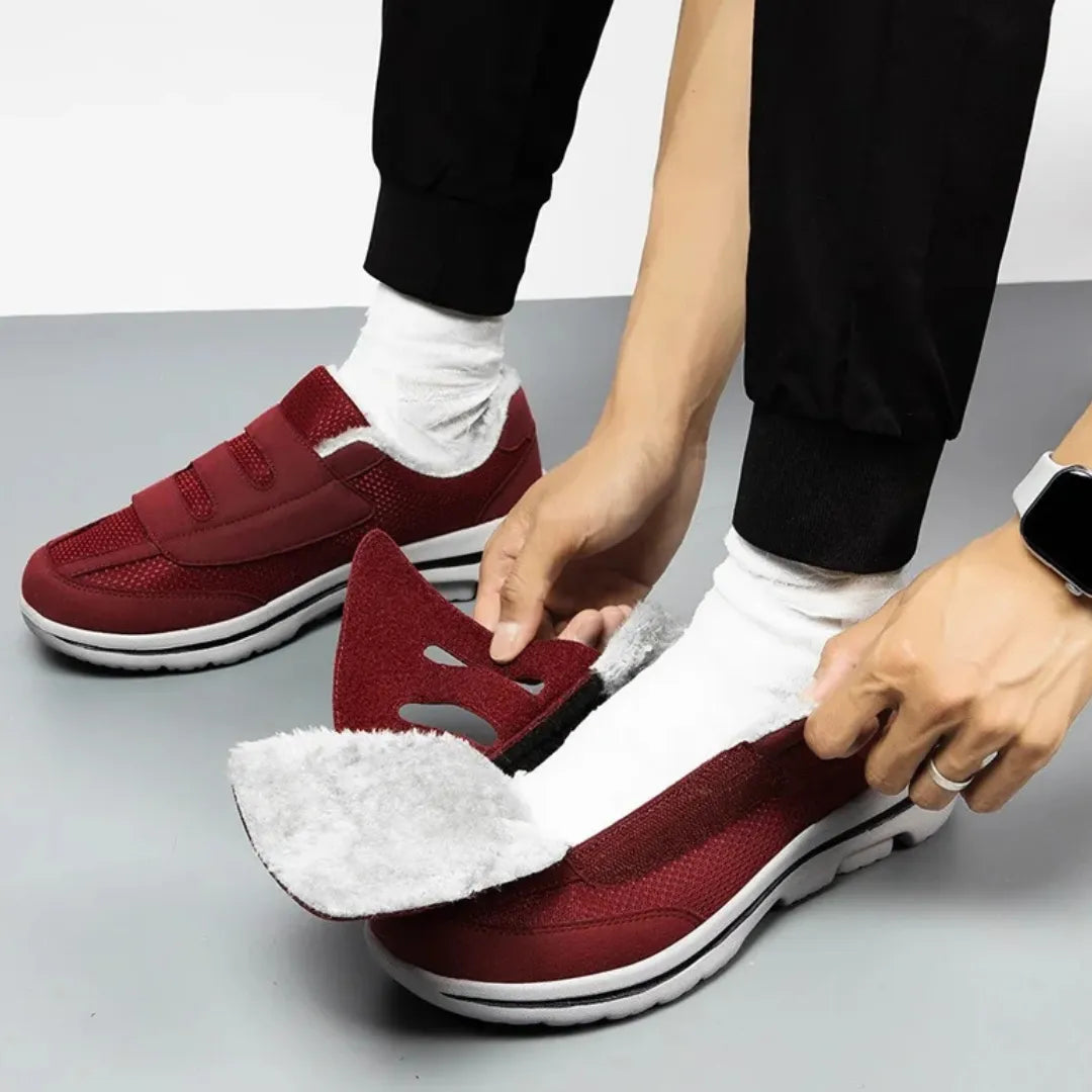 Womens Orthopedic Winter Shoes Soft Fleece Lined Velcro Closure - Product detail 7