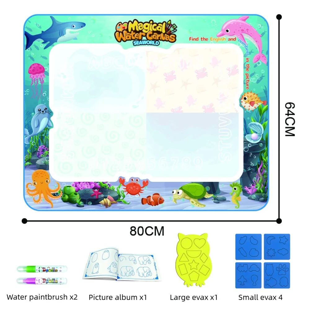 Educational Water Drawing Mat Large Format Creative Play Surface - Product detail 13