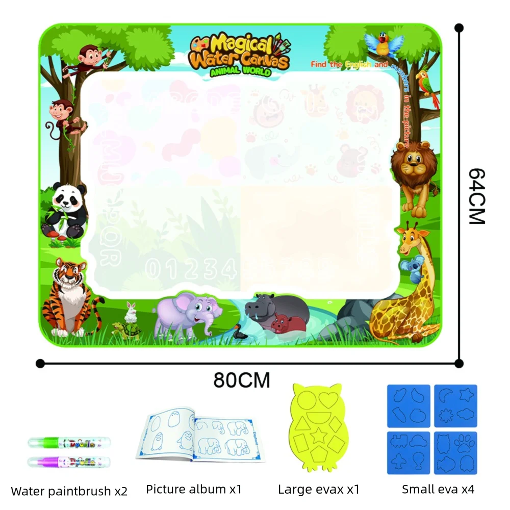 Educational Water Drawing Mat Large Format Creative Play Surface - Product detail 10