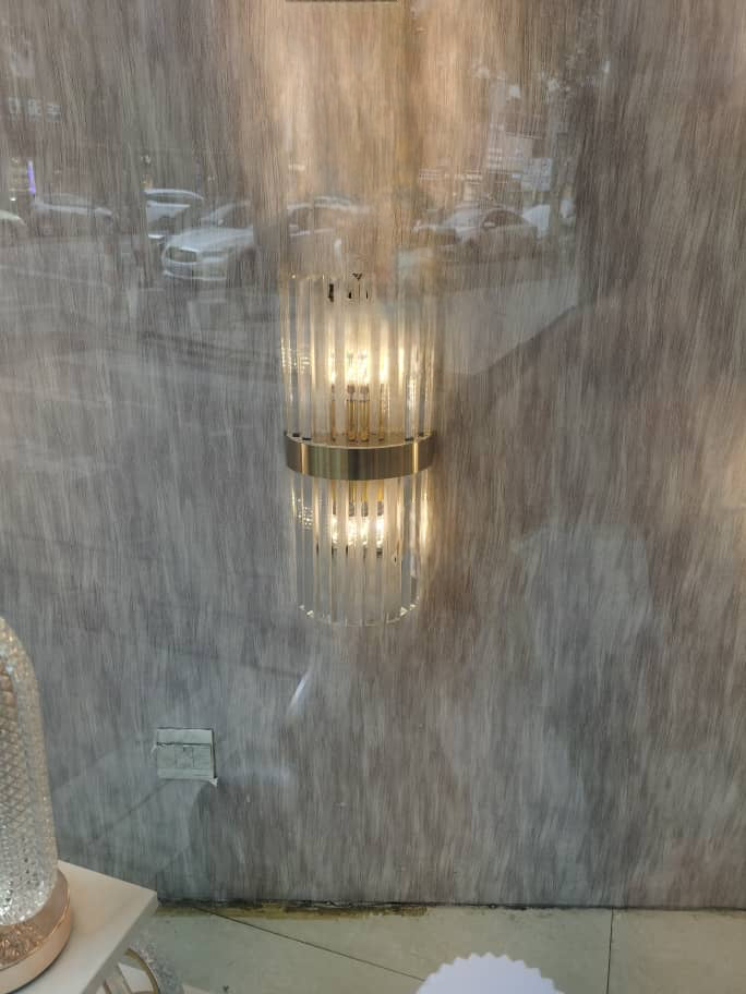 Crystal Wall Sconce Gold Band Prism Design - Product detail 11