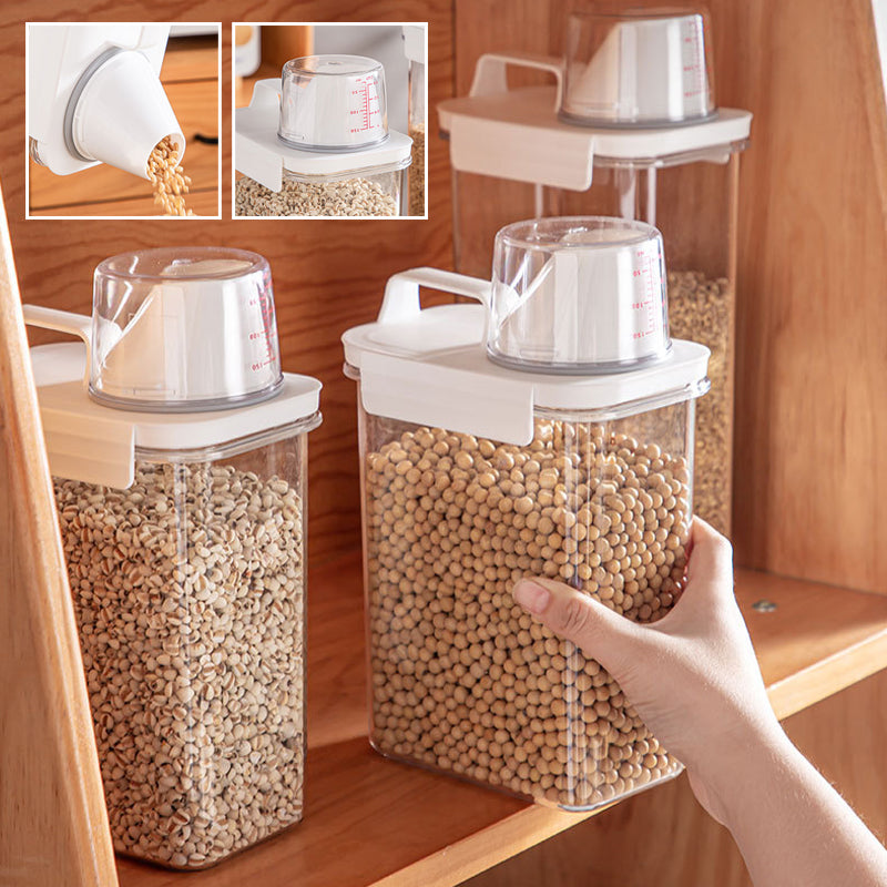 Airtight Food Storage Container Built-in Measuring Cup - Product detail 9