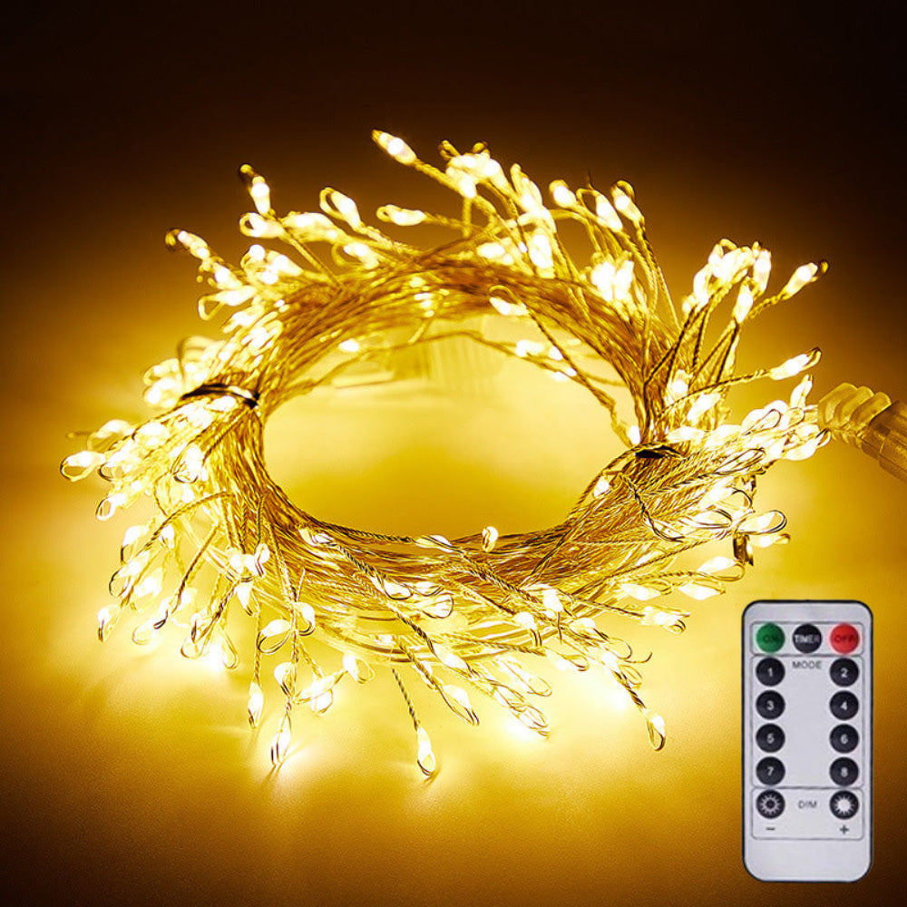 Copper Wire String Lights Remote Control LED Fairy Lights - Product showcase