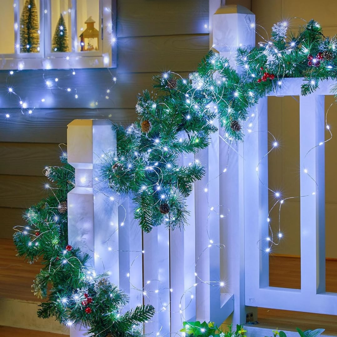 Solar Fairy String Lights  Warm White LED with Dual Solar Panels - Product detail 6