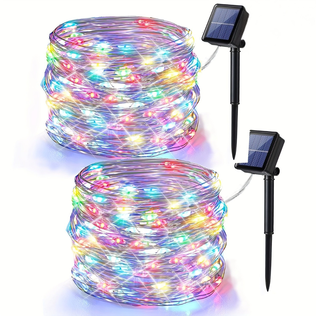 Solar Fairy String Lights  Warm White LED with Dual Solar Panels - Product detail 7