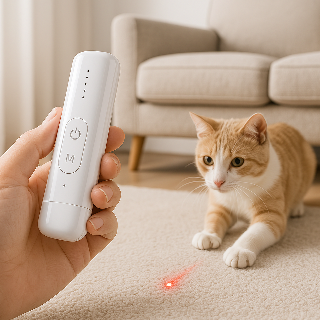 Rechargeable Cat Laser Toy Interactive Pet Exercise Device - Product showcase
