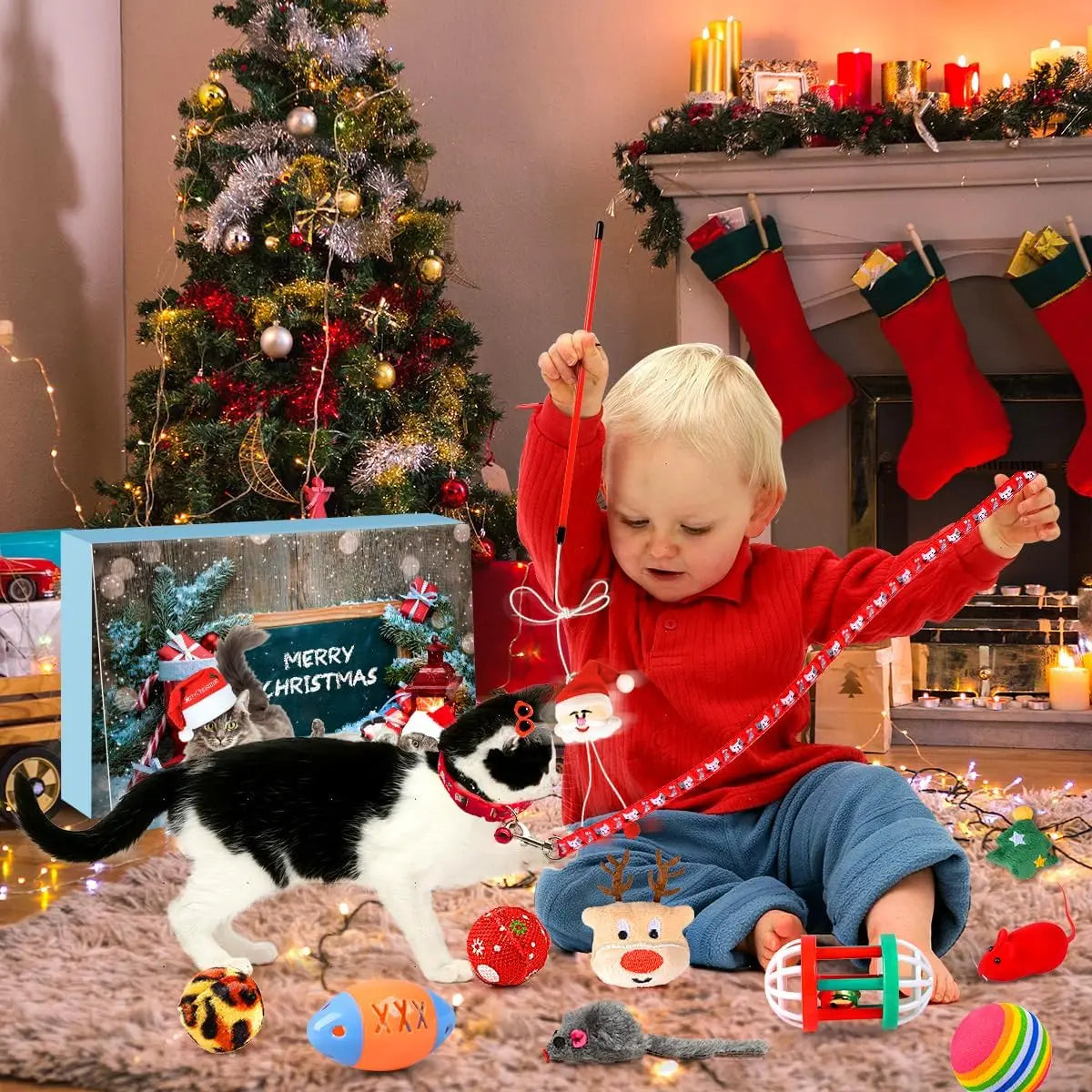 Cat Advent Calendar 24 Interactive Holiday Toys - Product detail 6