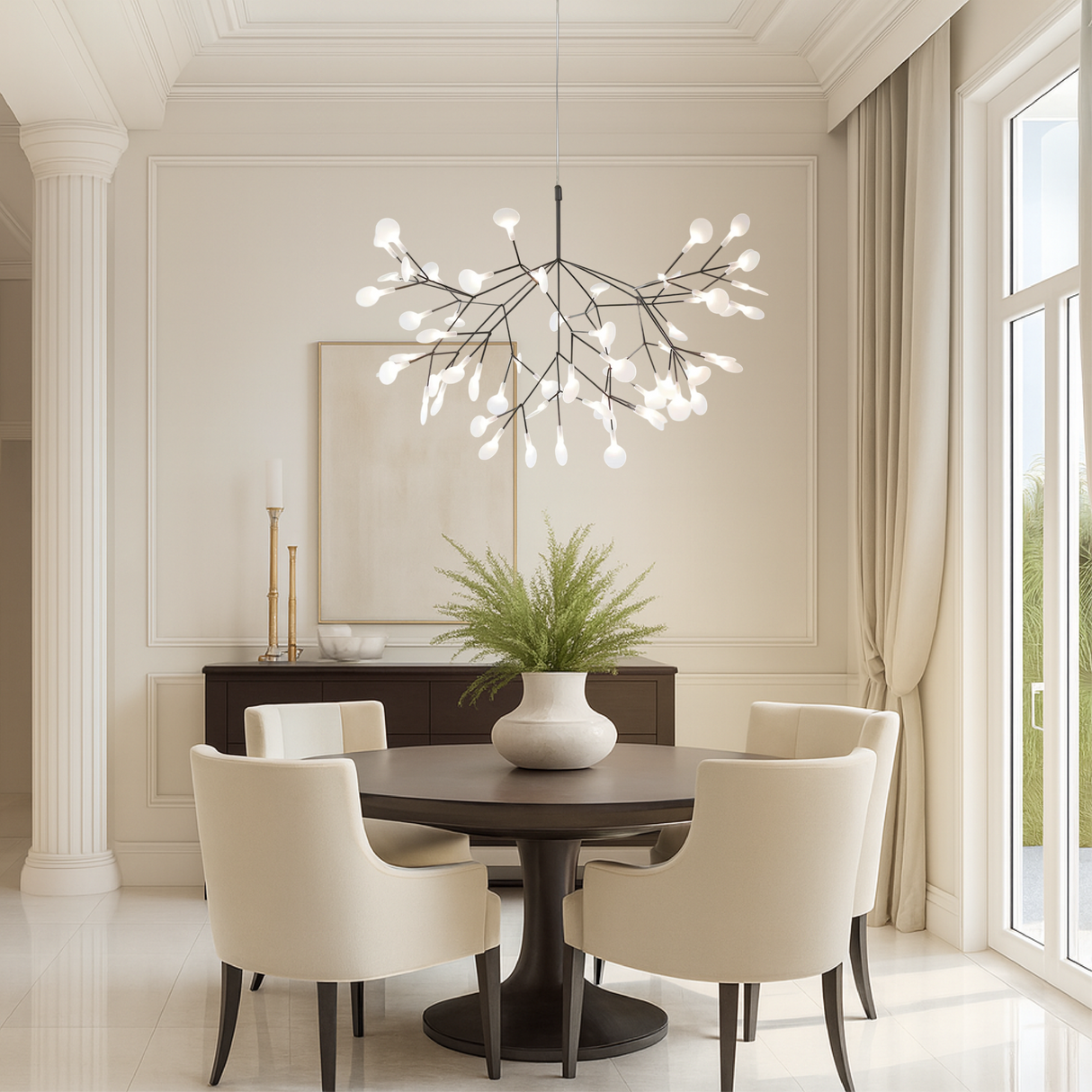 Modern Chandelier Light Branched LED Glass Globe Design - Product detail 4