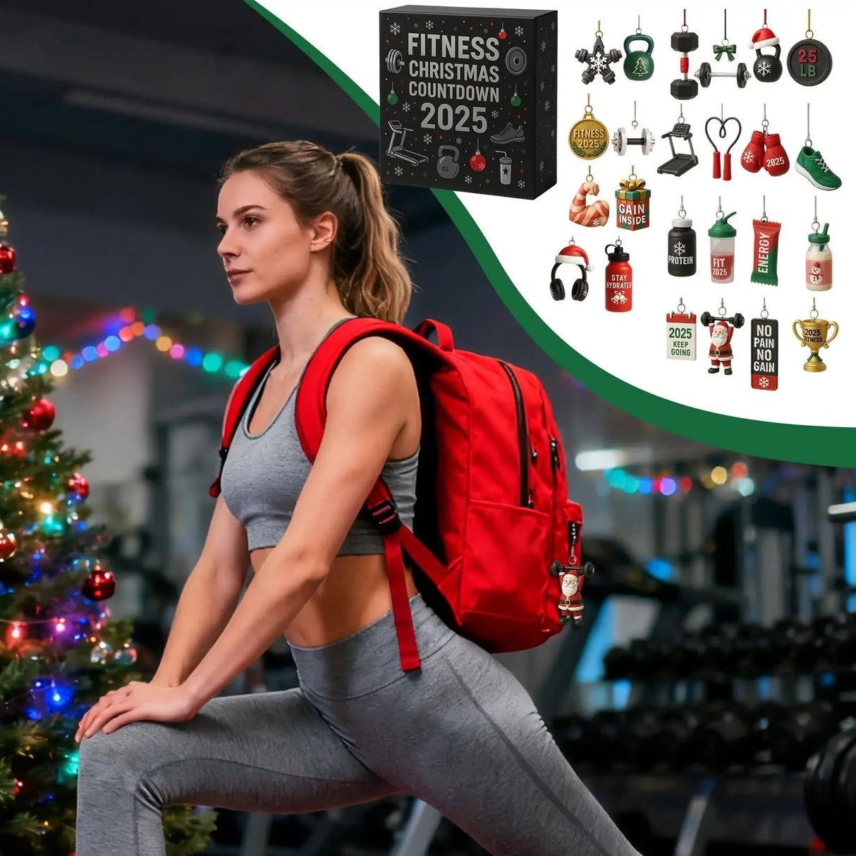 Fitness Christmas Advent Calendar 24-Day Workout Motivation Countdown - Product detail 5