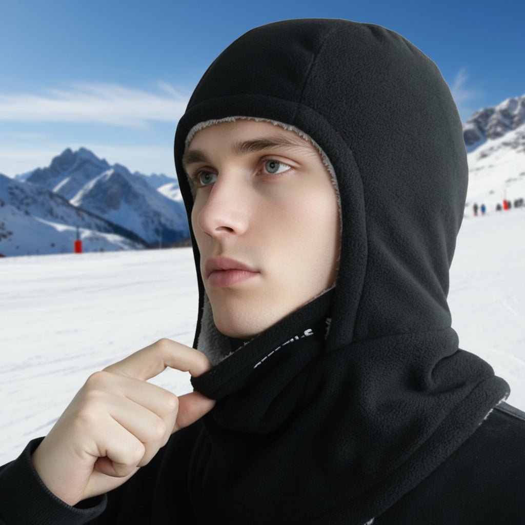 Thermal Fleece Balaclava Windproof Full Face Winter Mask - Detailed view