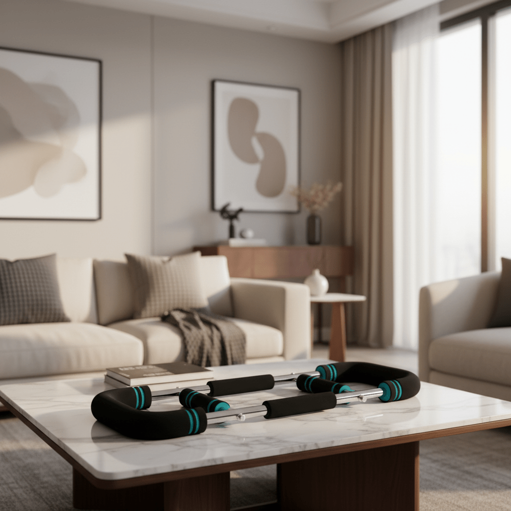 Adjustable Training Bar Resistance Strength Equipment for Arms Chest - Product example