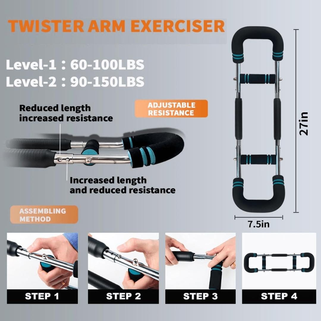 Adjustable Training Bar Resistance Strength Equipment for Arms Chest - Product detail 7
