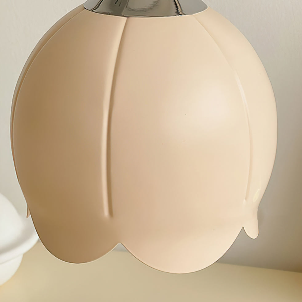 Floral Table Lamp Pink Petal Shade With Candle Warmer - Product detail 20