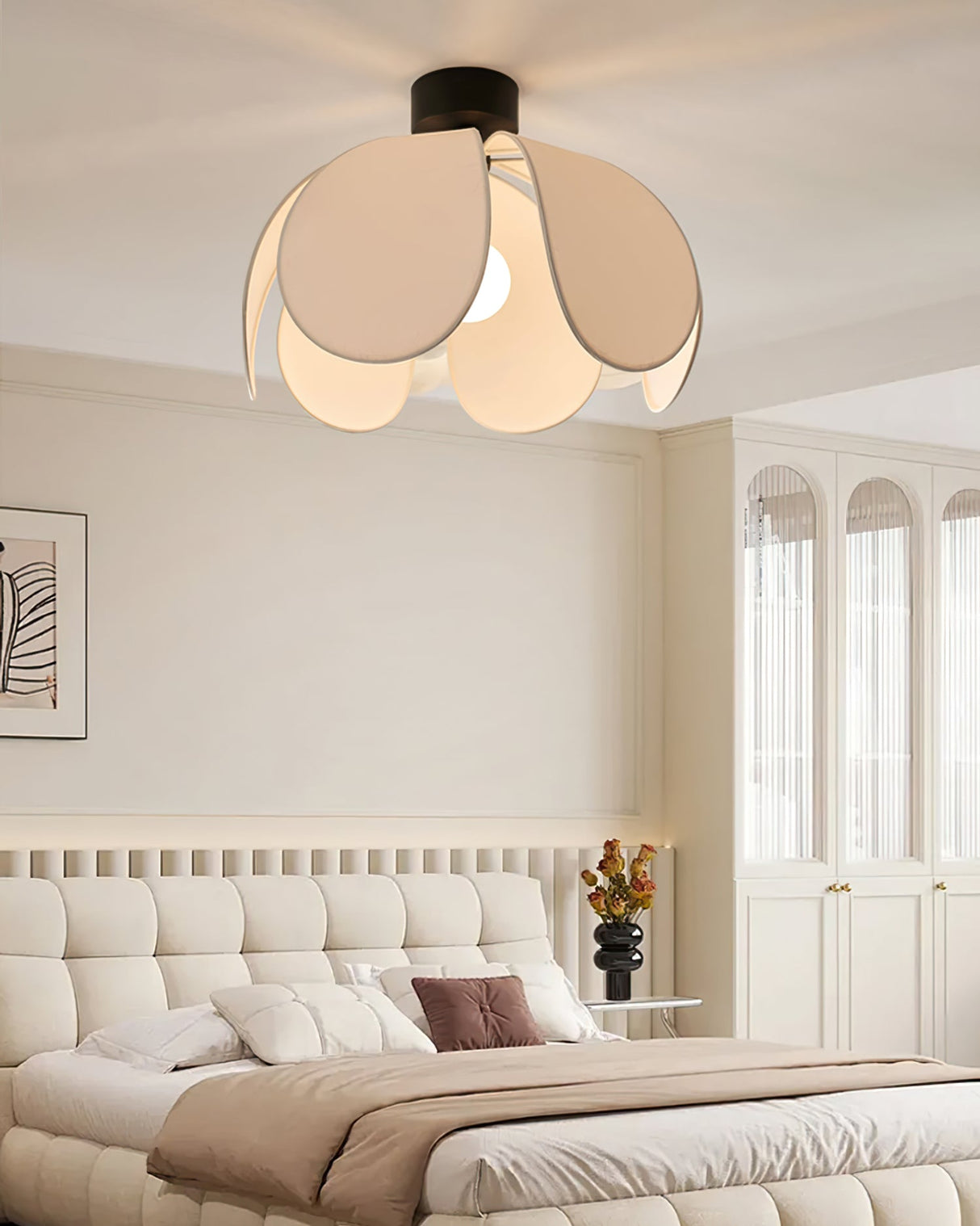 Modern Floral Ceiling Light White Petal Design - Product detail 4