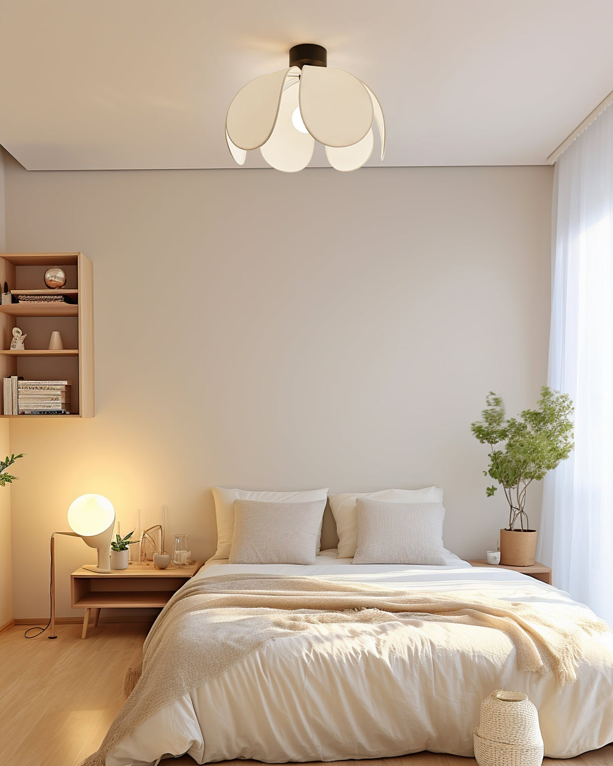 Modern Floral Ceiling Light White Petal Design - Product detail 9