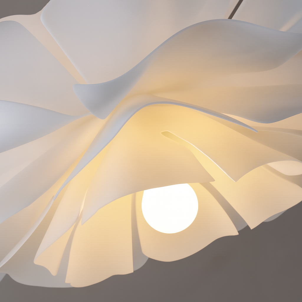 Modern Floral Pendant Light Layered Petal Design - Product detail 6