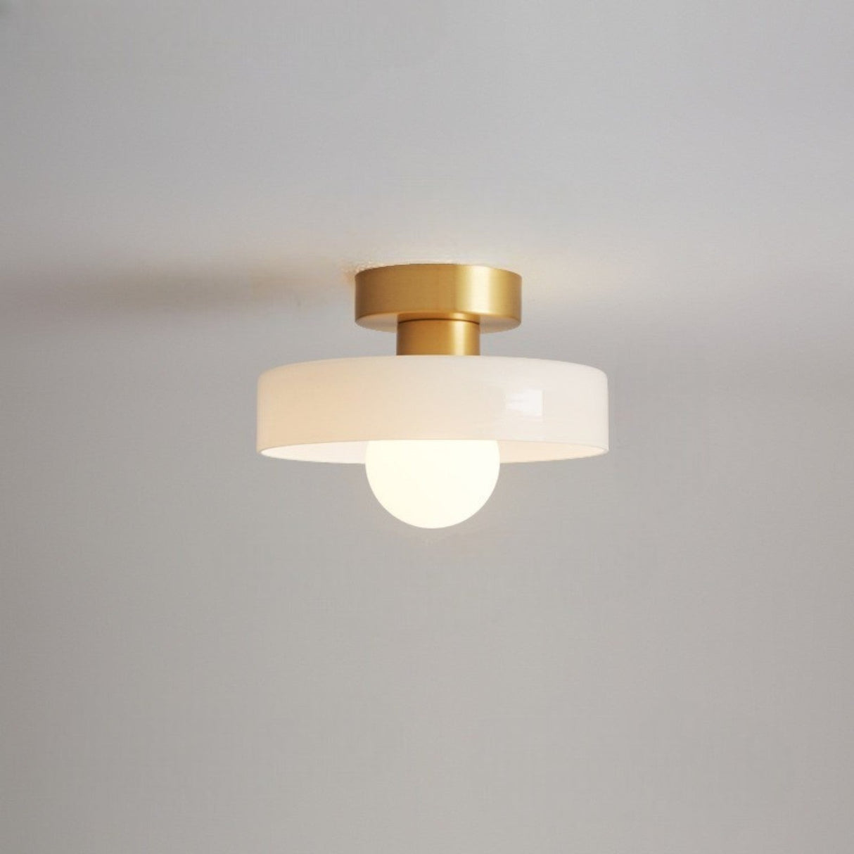 Minimalist Ceiling Light French Bauhaus Design with Brass Accents - Product detail 13