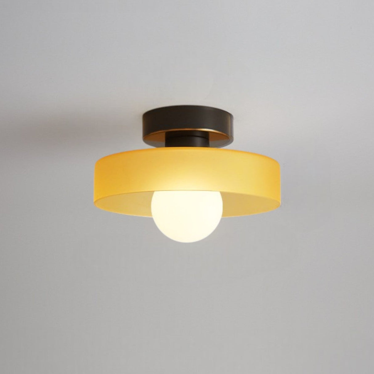 Minimalist Ceiling Light French Bauhaus Design with Brass Accents - Product detail 8