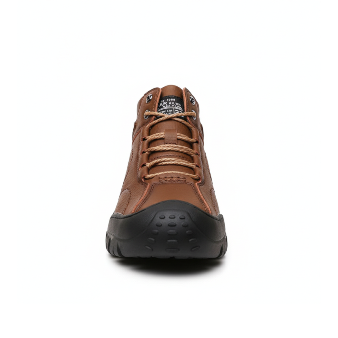 Mens Winter Walking Boots Warm Lined Non-Slip Vegan Leather - Product example