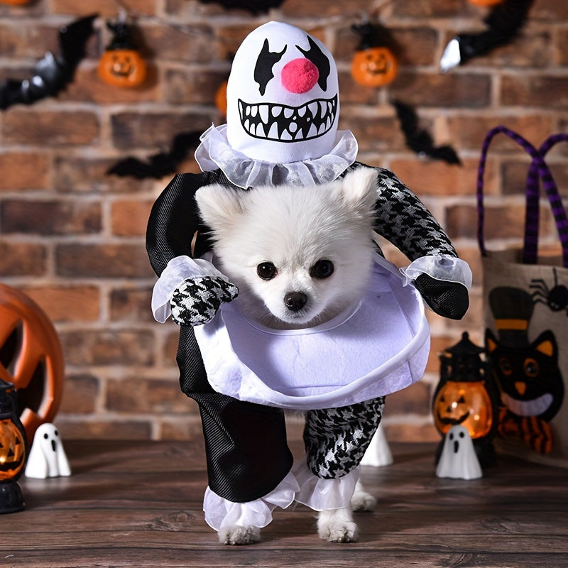 Halloween Dog Costume  Walking Clown Design - Product showcase