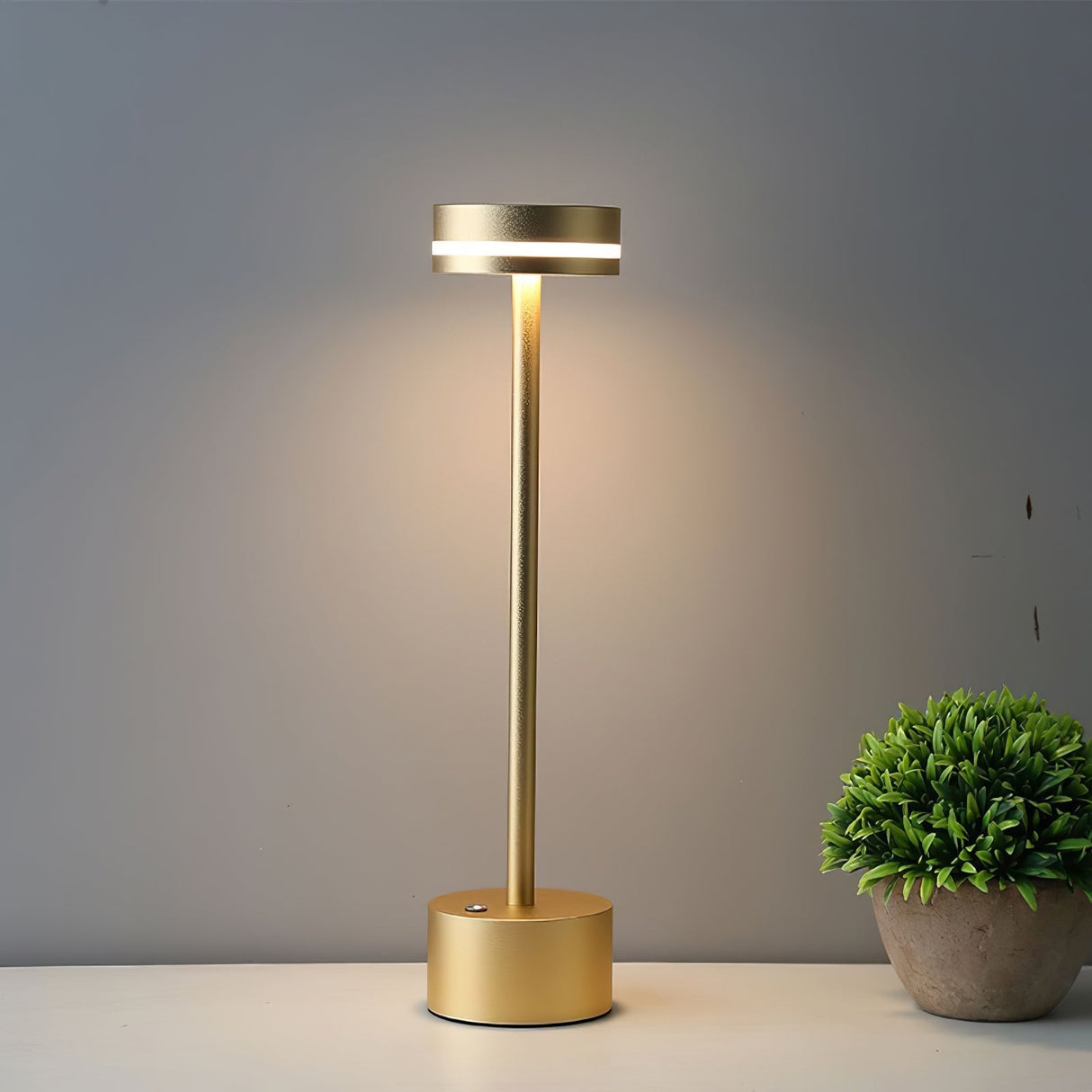 Modern LED Table Lamp Gold Metal Design with Warm Light - Product detail 29