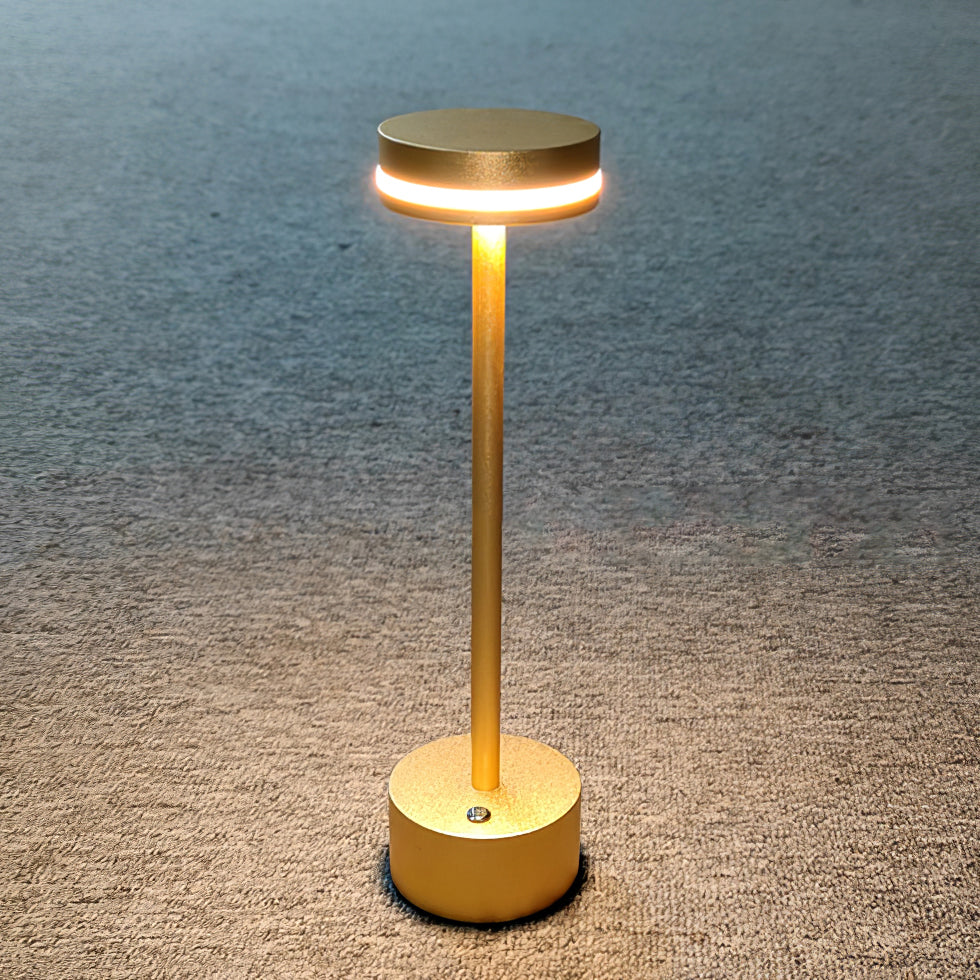 Modern LED Table Lamp Gold Metal Design with Warm Light - Product detail 7
