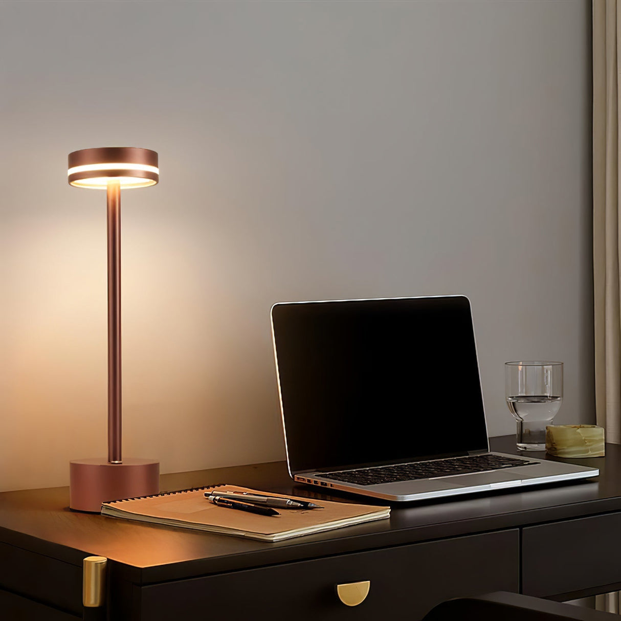 Modern LED Table Lamp Gold Metal Design with Warm Light - Product detail 19