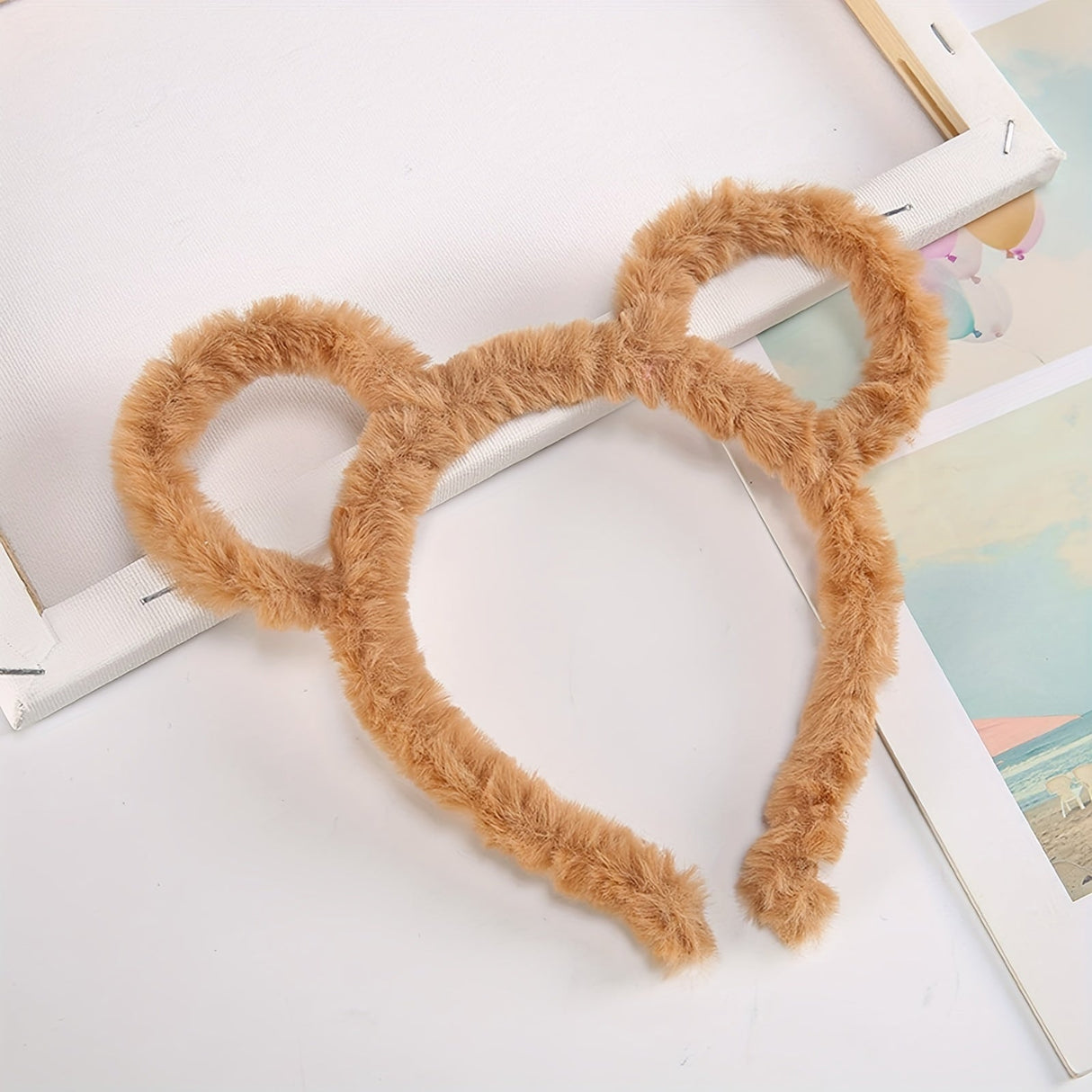 Chipmunk Costume Accessories Set  Plush Headbands  Round Glasses - Product detail 4