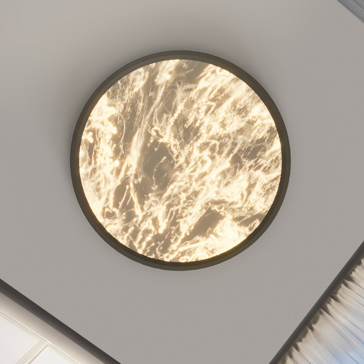 Modern Galaxy Ceiling Light LED Marble Effect Panel - Product detail 5