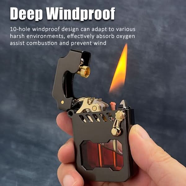 Windproof Mechanical Lighter Gear System Design - Product detail 7