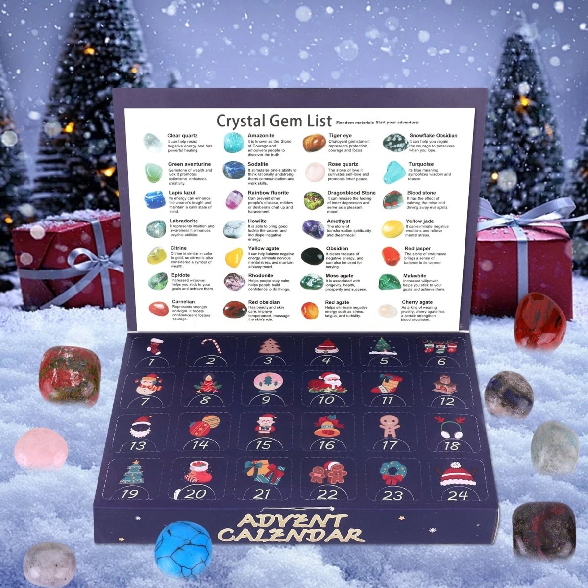 Crystal Advent Calendar 24 Real Gemstones Discovery Set - Product detail 4