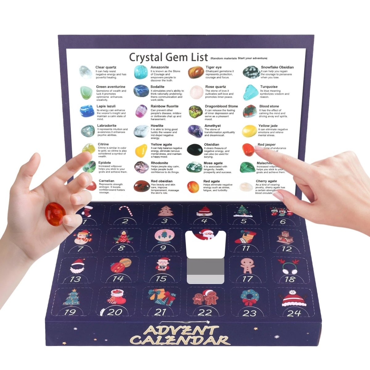 Crystal Advent Calendar 24 Real Gemstones Discovery Set - Product detail 8