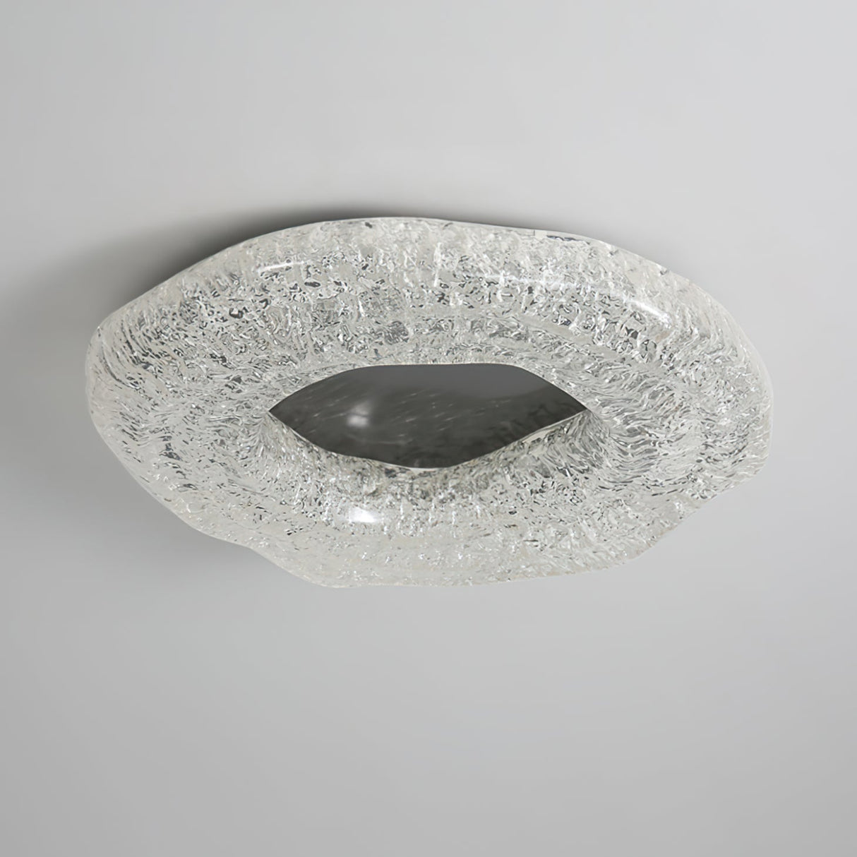 Glacial Ceiling Light Ice Formation Crystal Design - Detailed view