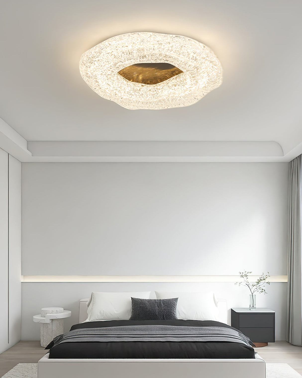 Glacial Ceiling Light Ice Formation Crystal Design - Product example