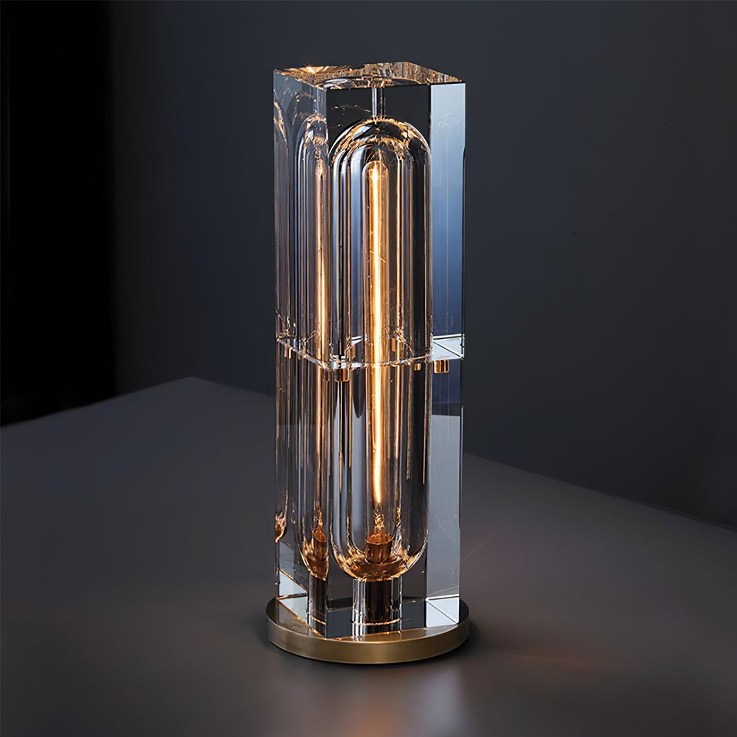 Crystal Table Lamp Modern Glass and Brass Design - Product detail 16