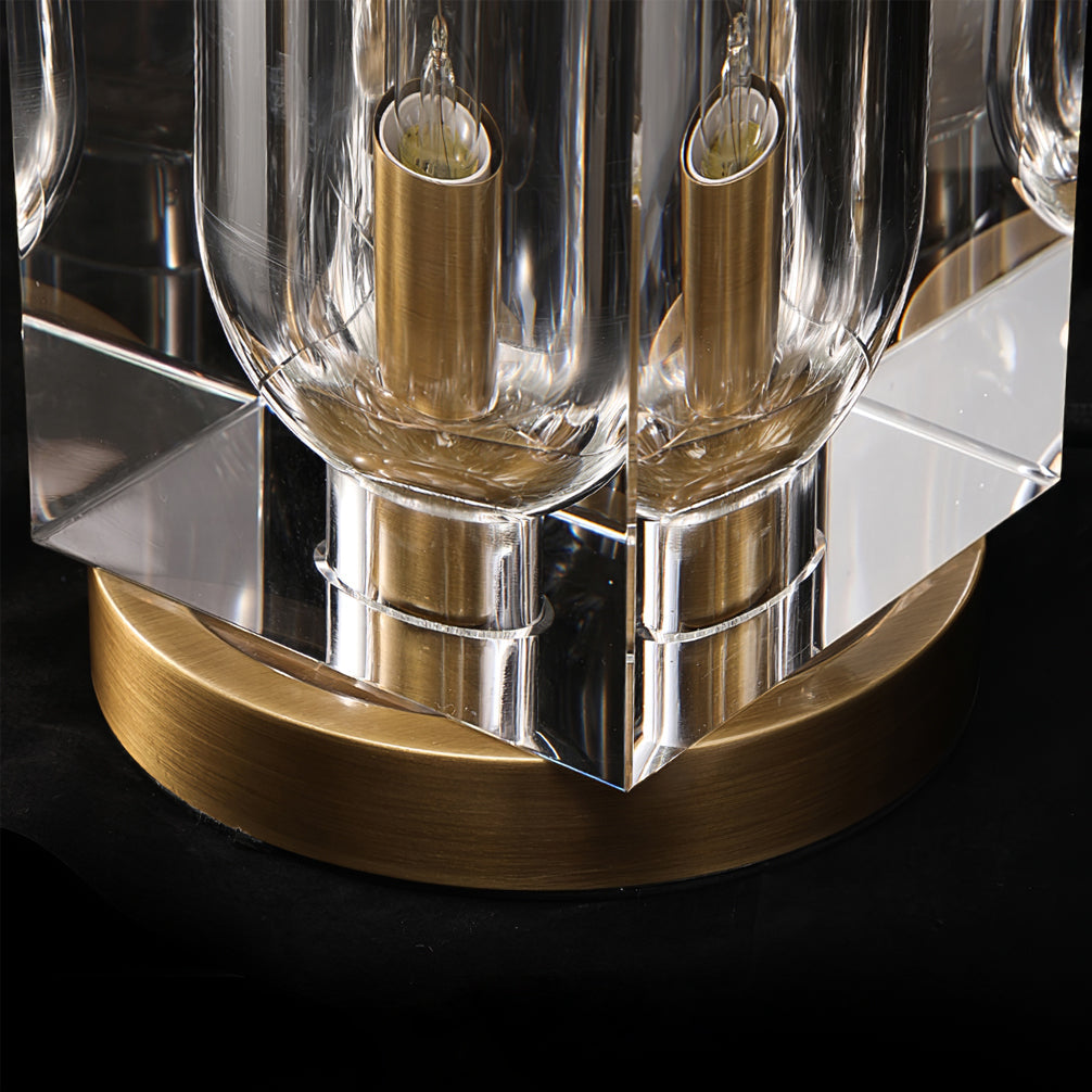 Crystal Table Lamp Modern Glass and Brass Design - Product detail 18