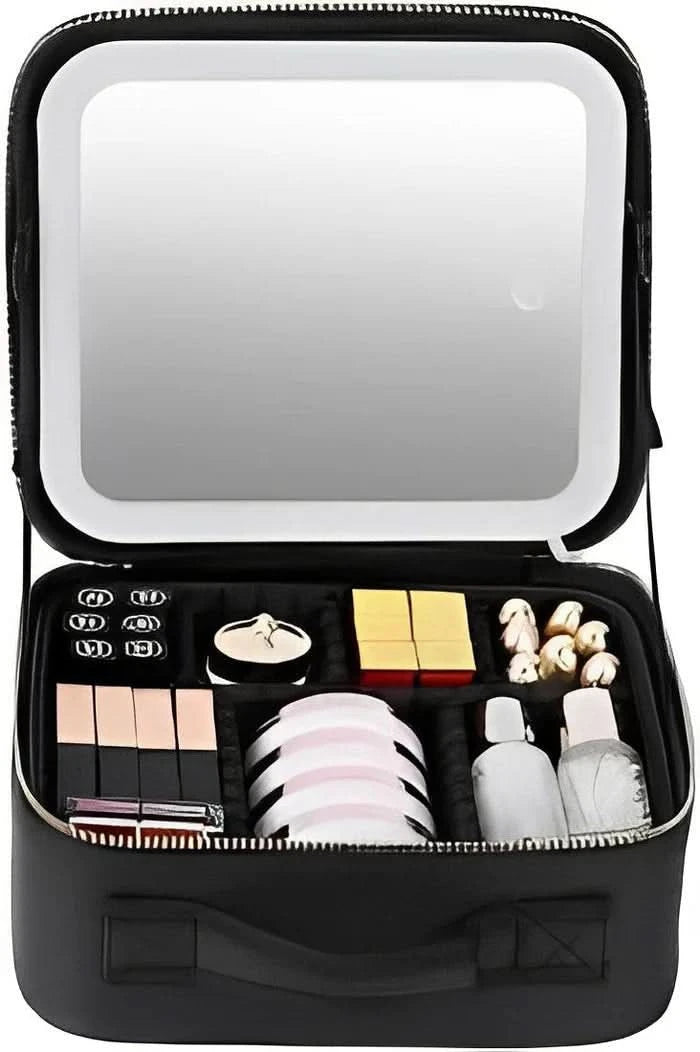 Portable Makeup Case LED Mirror and Organized Storage - Product detail 7